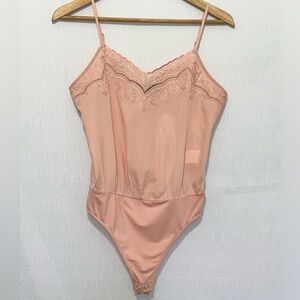 Express Pink Lace Trim Chemise